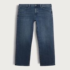 F&F Cotton Rich Straight Fit Jeans in Navy thumbnail 4