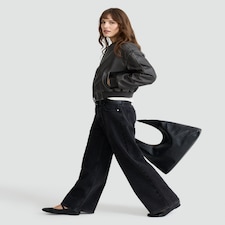 F&F Faux Leather Bomber Jacket in Brown thumbnail 2