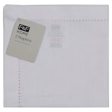 F&F Home White Napkin 2 Pack