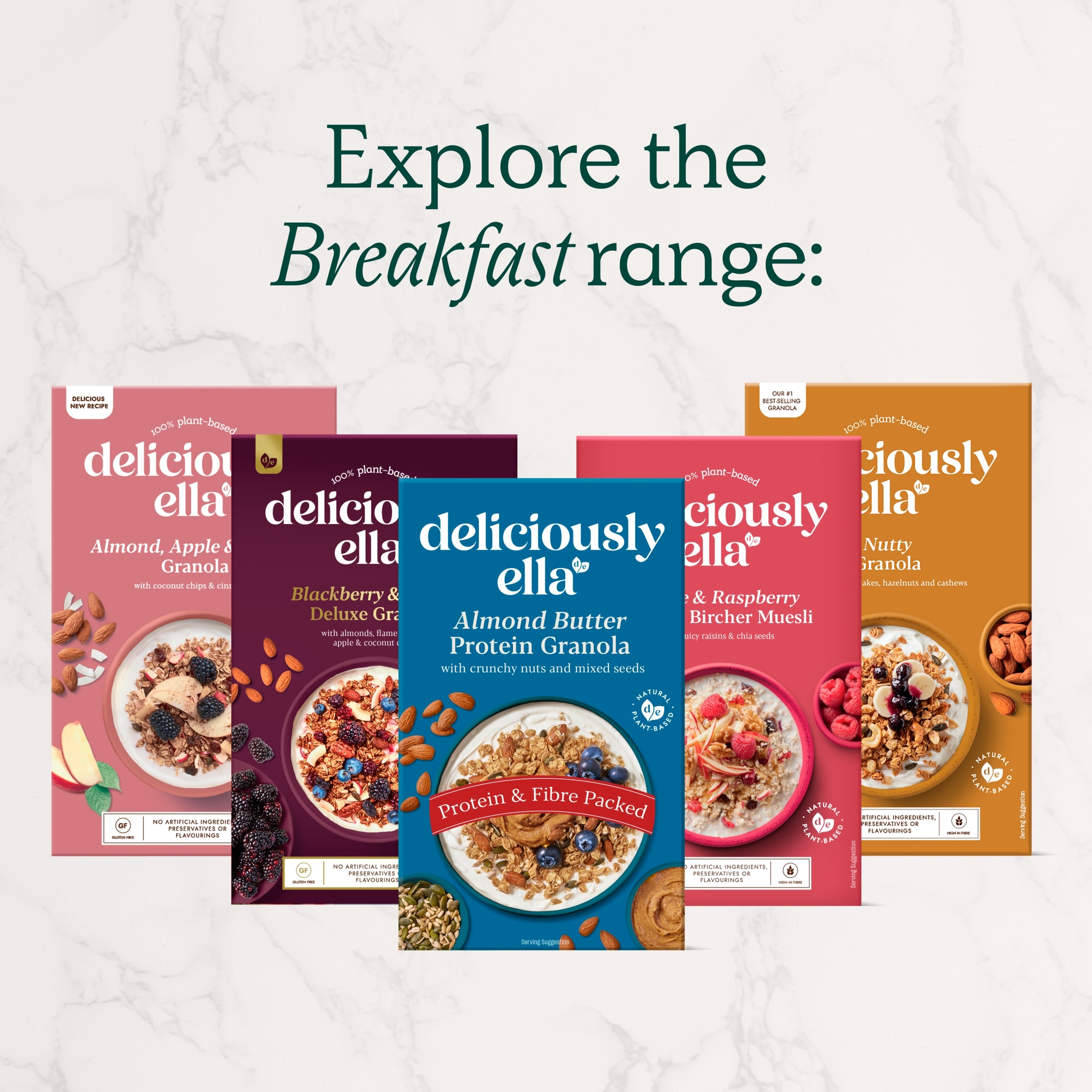 Deliciously Ella Almond Butter Protein Granola 350g  thumbnail 5