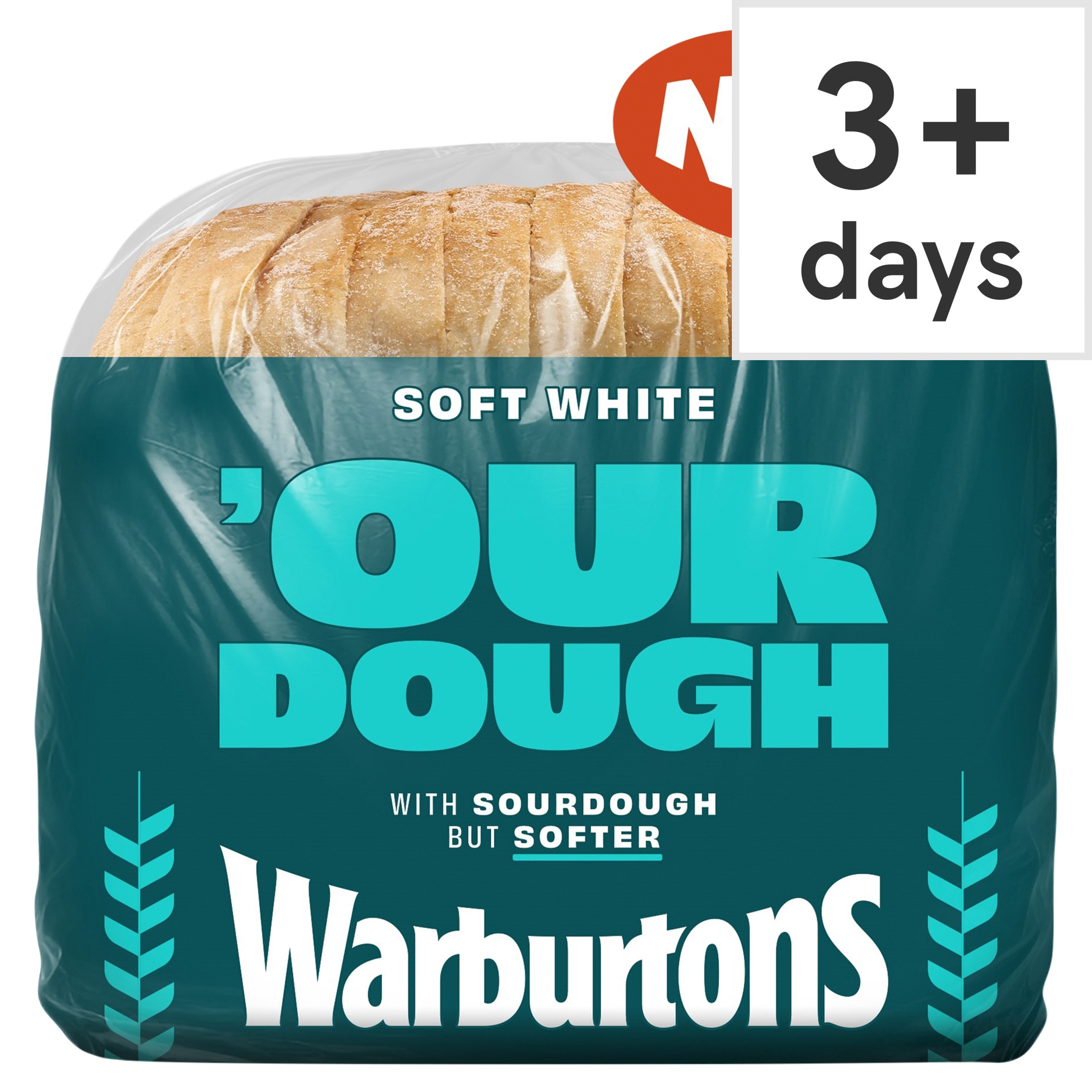 Warburtons Soft White Our Dough 400g