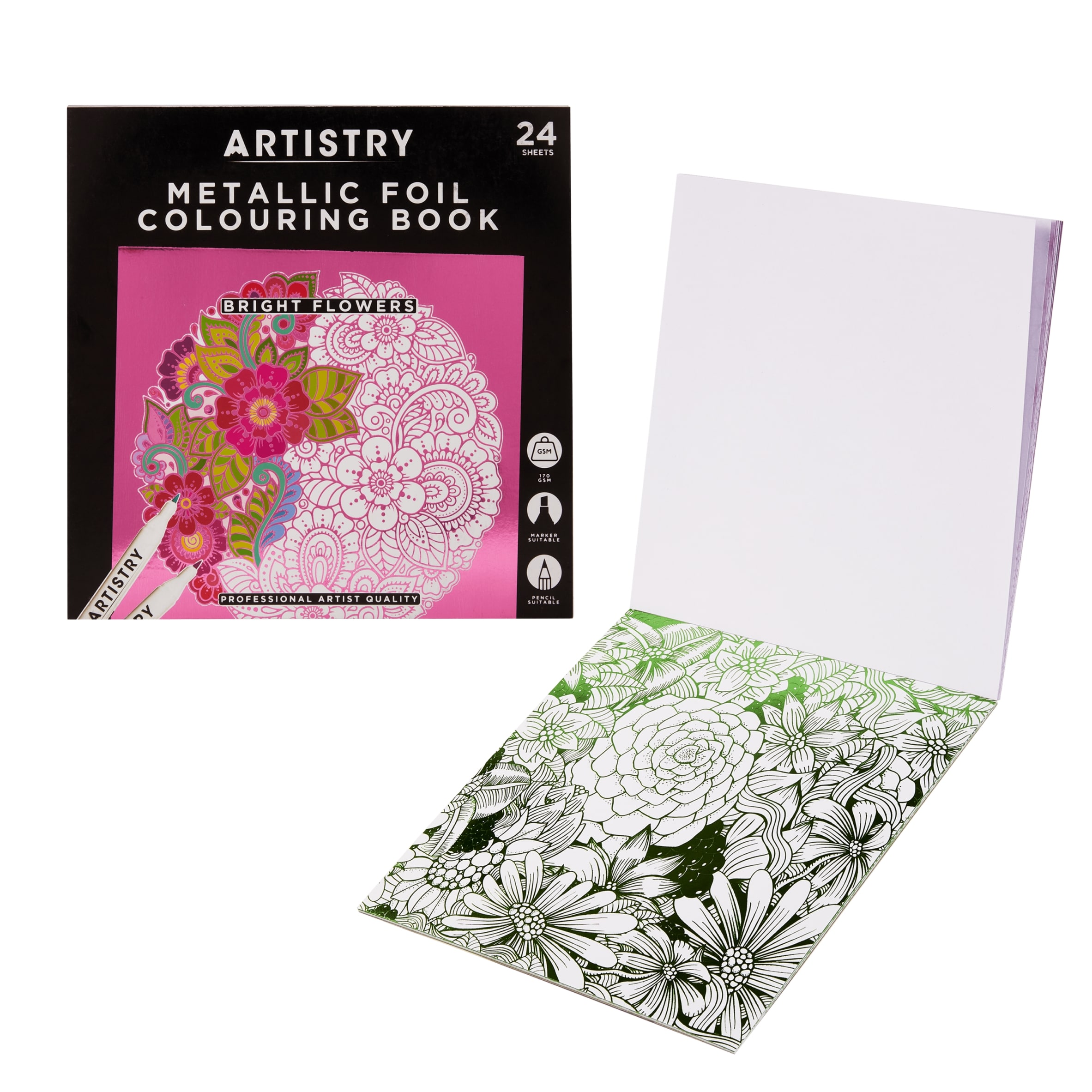Artistry Assorted Golden Colouring Book thumbnail 2