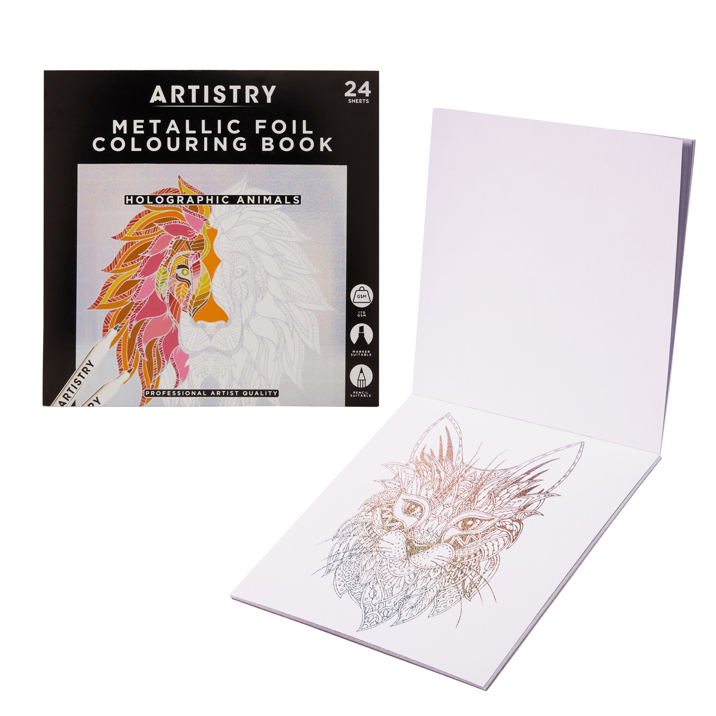 Artistry Assorted Golden Colouring Book thumbnail 3