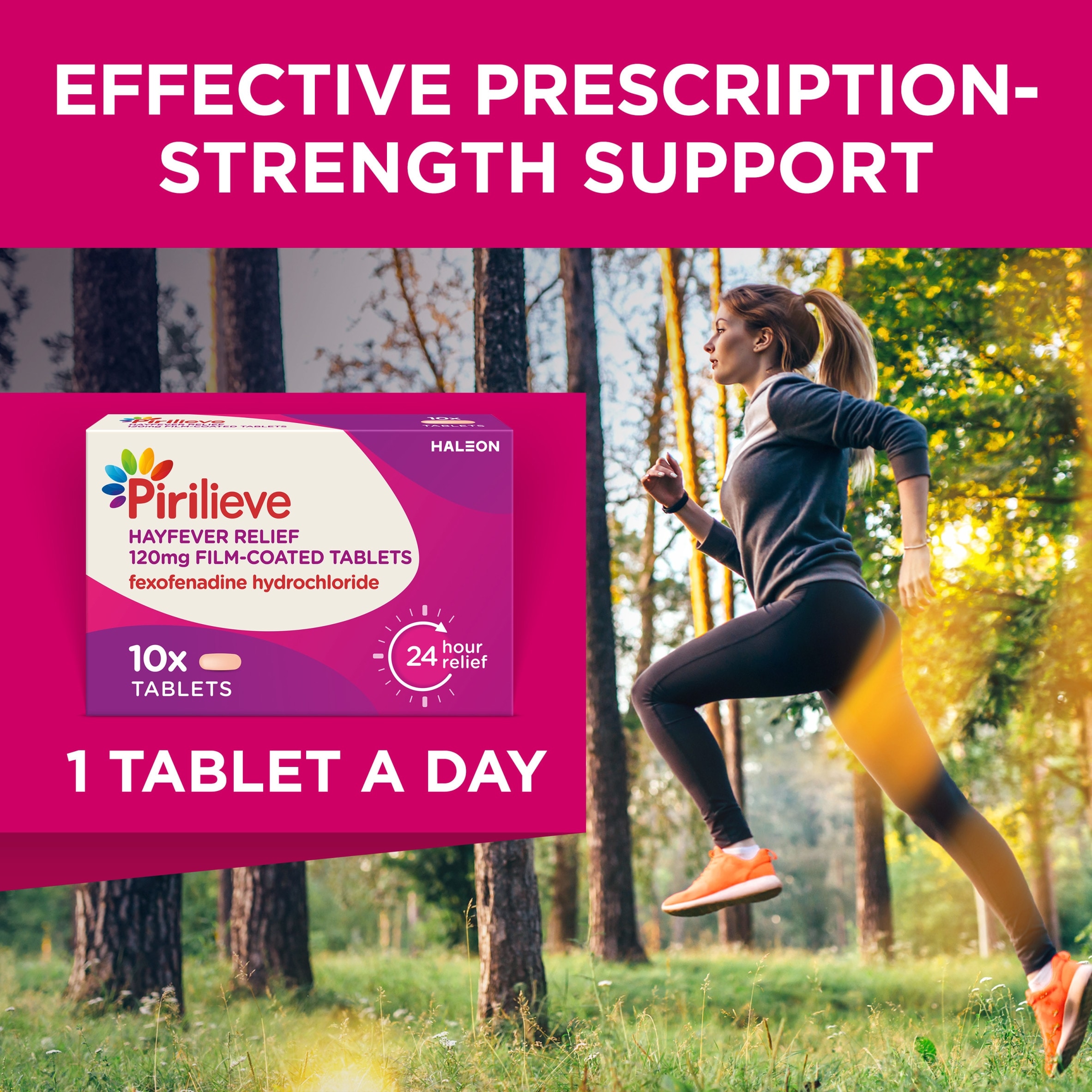 Pirilieve Hayfever Relief Fexofenadine 120mg Tablets 10s thumbnail 5
