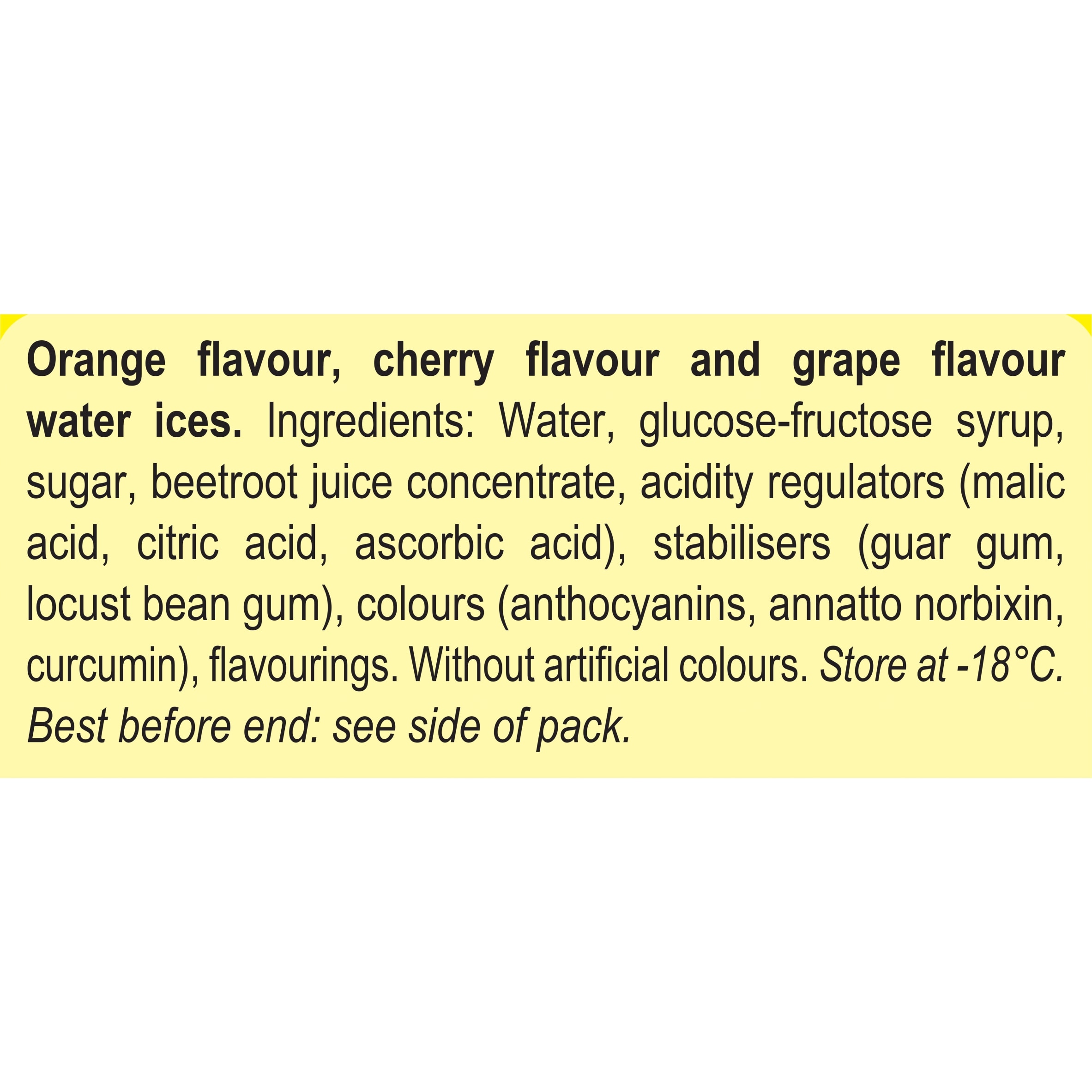 Popsicle Orange, Cherry & Grape Flavour Water Ices 18 x 48ml thumbnail 3