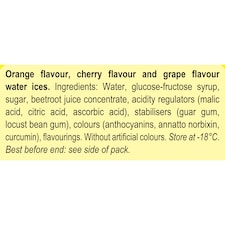 Popsicle Orange, Cherry & Grape Flavour Water Ices 18 x 48ml thumbnail 3