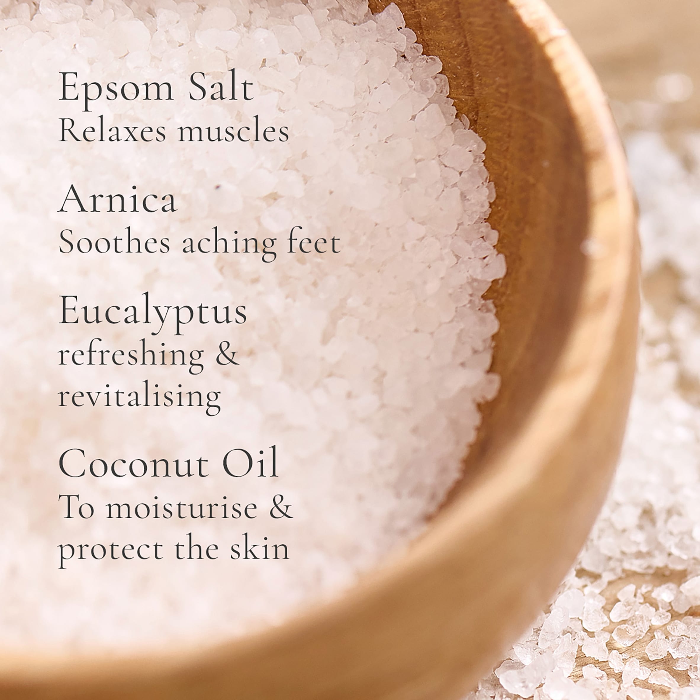 Westlab Epsom Salt Foot Care with Arnica, Eucalyptus & Coconut Oil 450g thumbnail 5