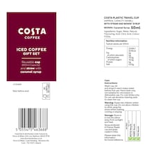 Costa Coffee Iced Coffee Cup & Syrup Christmas Gift Set thumbnail 4