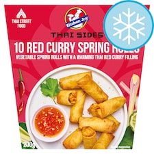 Kitchen Joy Thai Sides 10 Red Curry Spring Rolls 200g