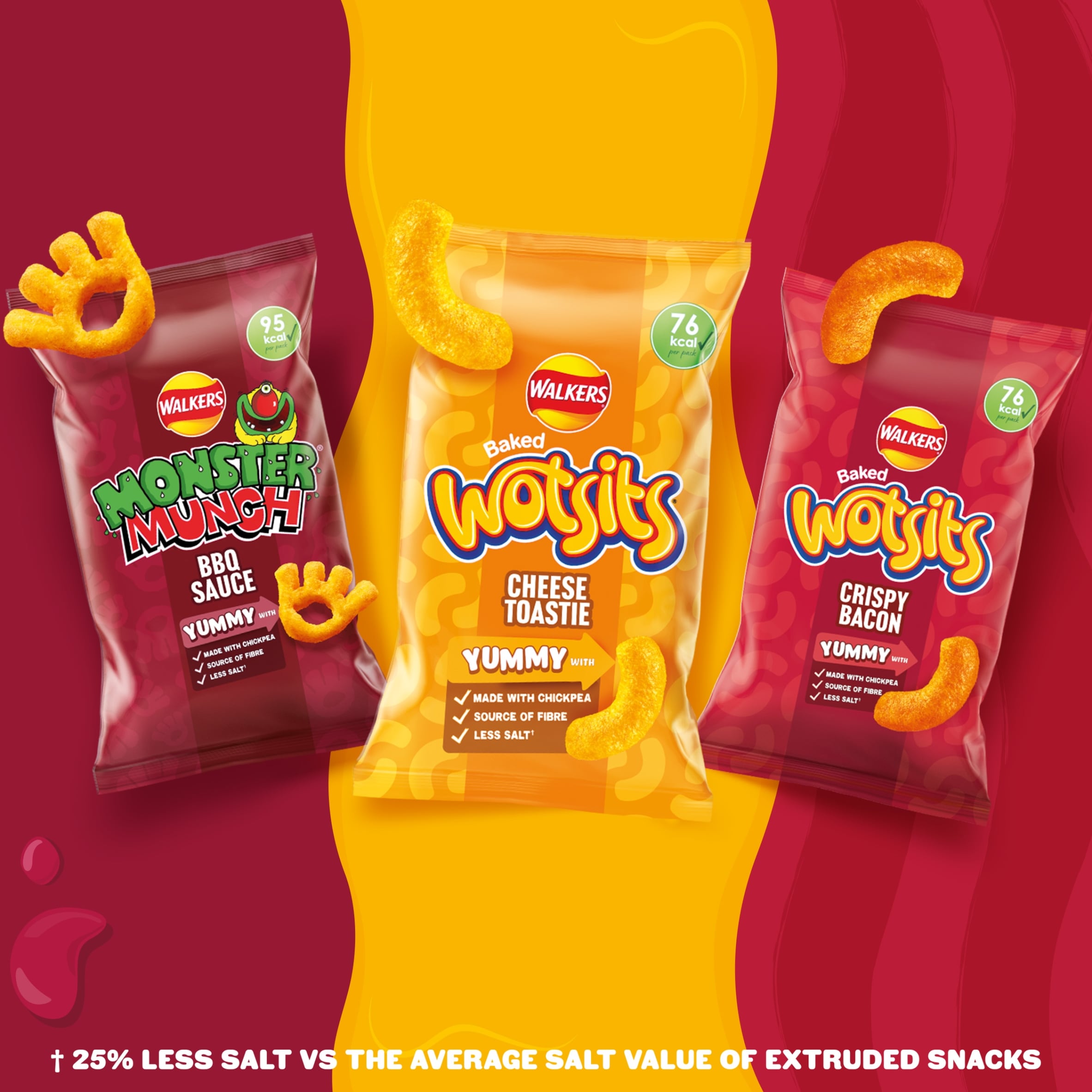 Walkers Wotsits Crispy Bacon Multipack Crisps 6 x 16g thumbnail 4