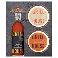 Grill House Wing Sauce & Rub Christmas Gift Set