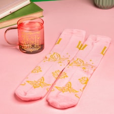Wicked Pink Glass Mug & Socks Christmas Gift Set thumbnail 2