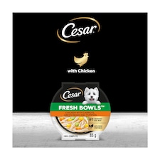 CESAR Dog Food Fresh bowls with Chicken Carrots Green Beans and Pumpkin 85g thumbnail 4
