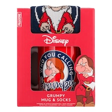 Disney Grumpy Mug and Socks Christmas Gift Set