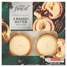 Tesco Finest 4 Brandy Buttercream Mince Pies