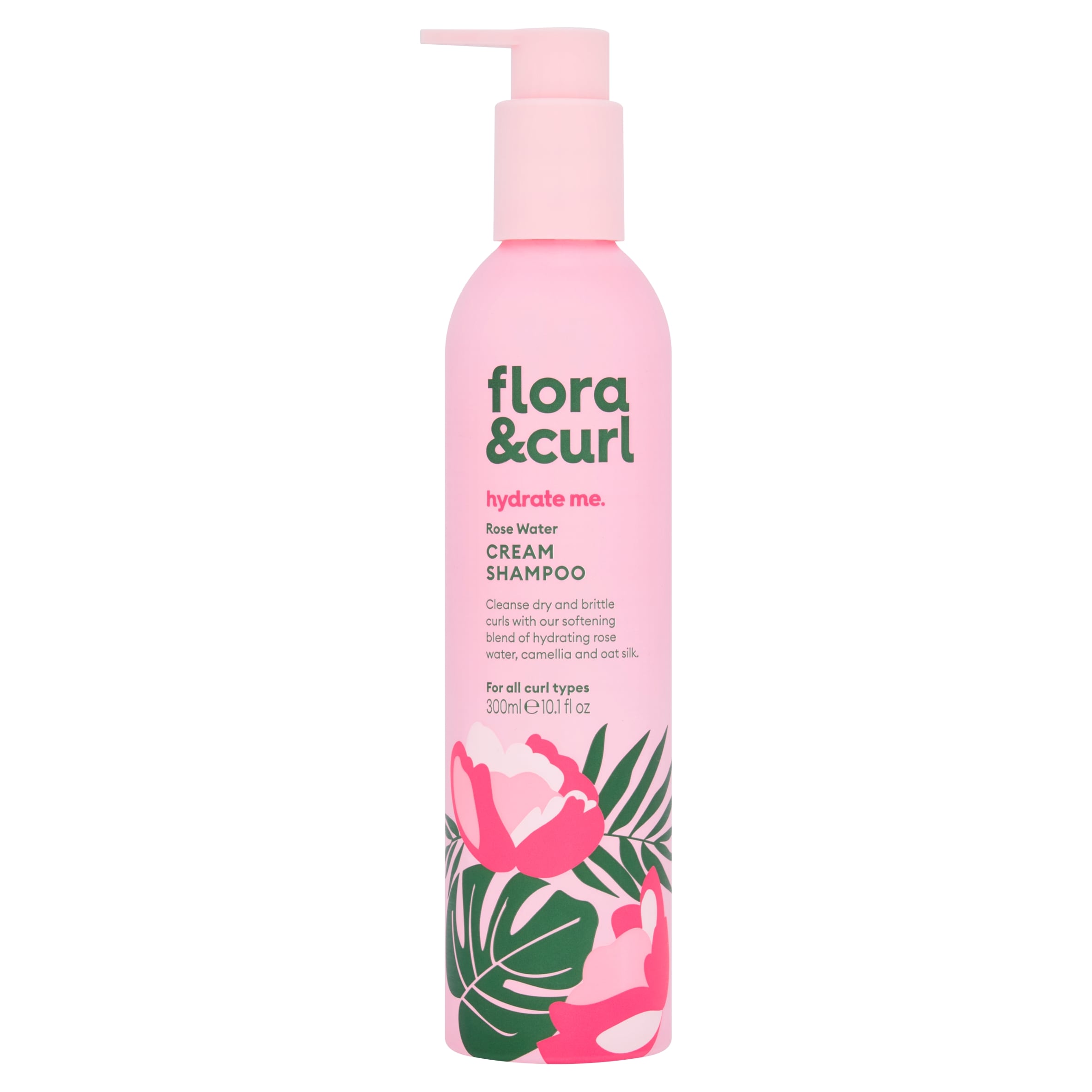 Flora & Curl Rose Water Cream Shampoo 300ml