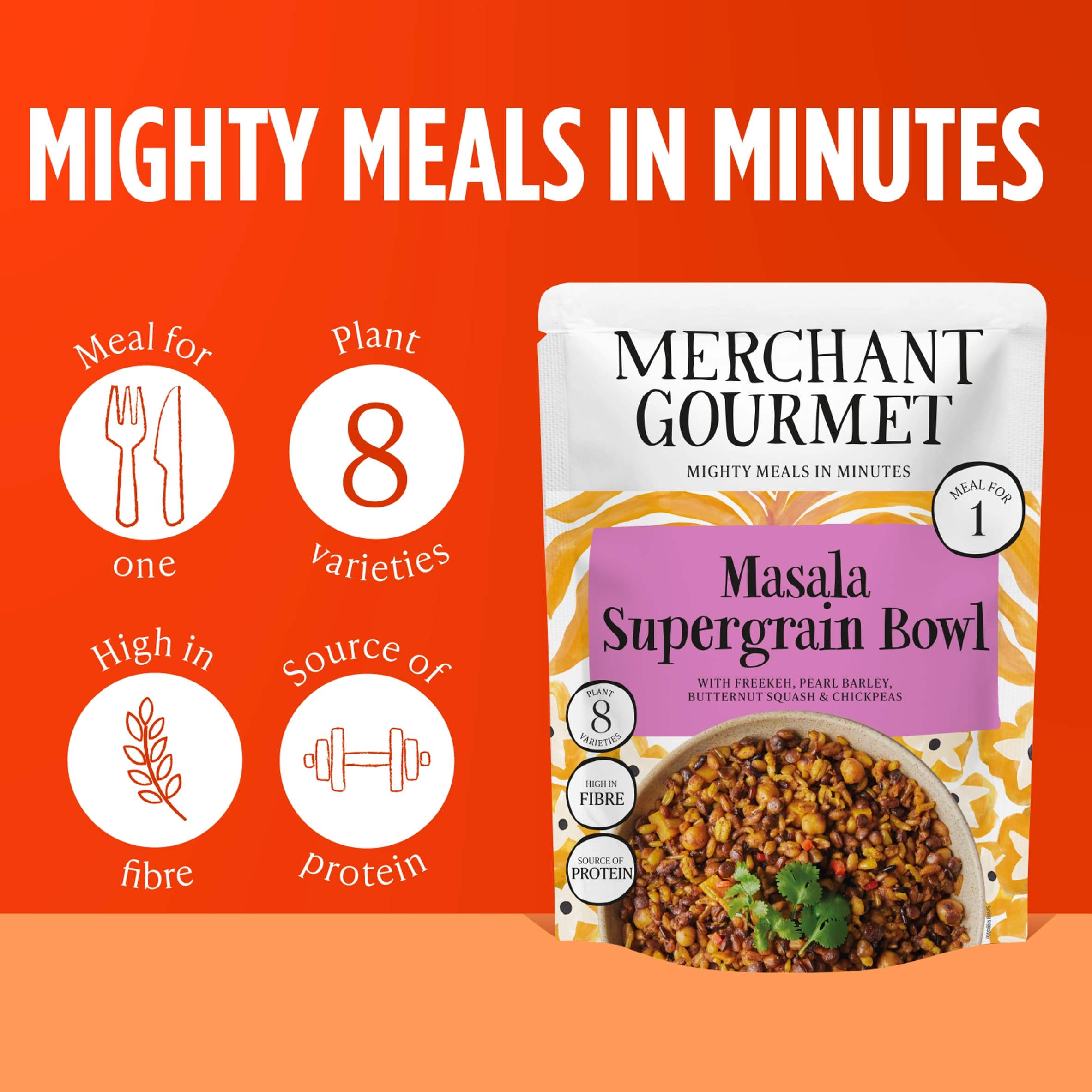 Merchant Gourmet Masala Supergrain Bowl 220g thumbnail 3