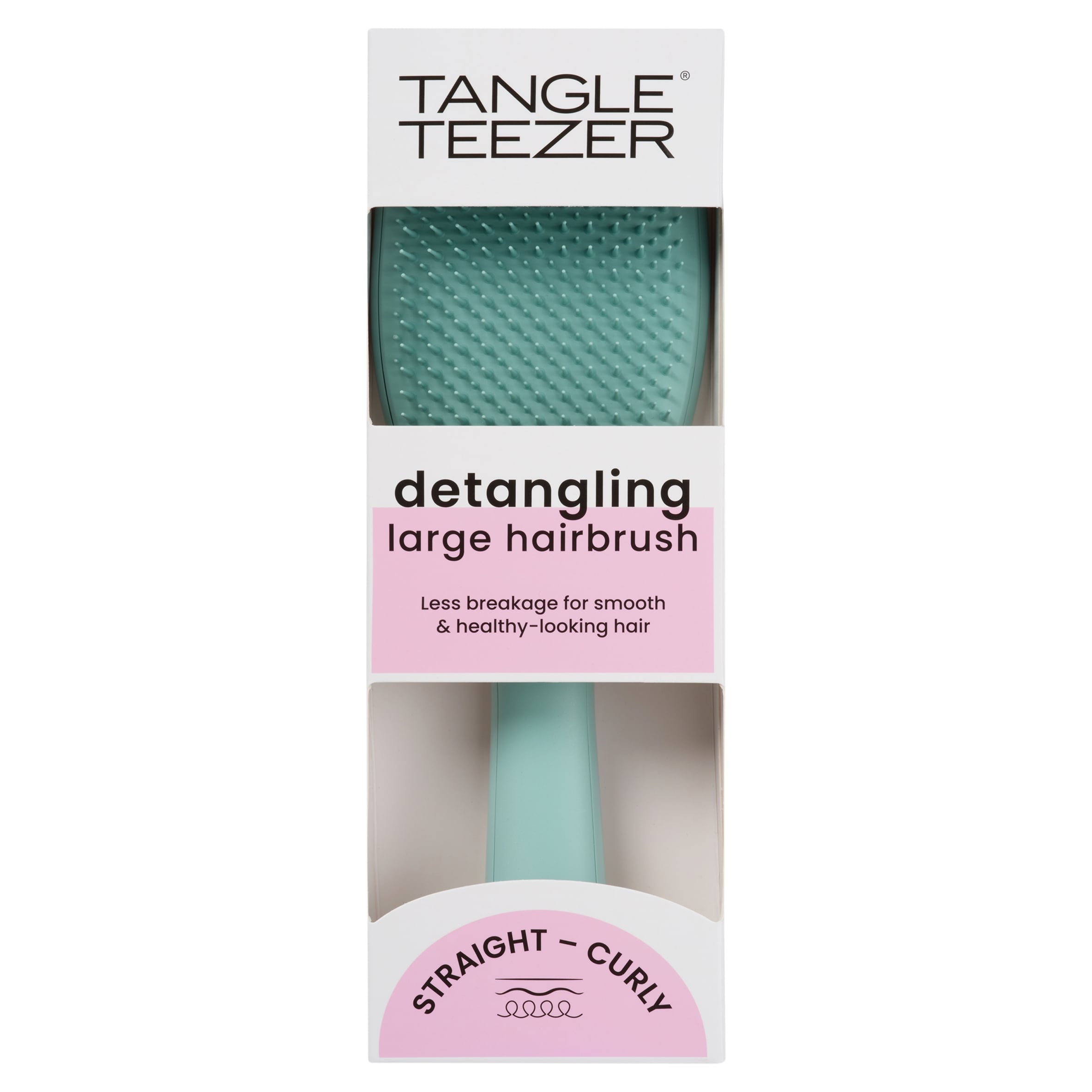 Tangle Teezer Detangling Large Hair Brush Straight to Curly Marine Teal