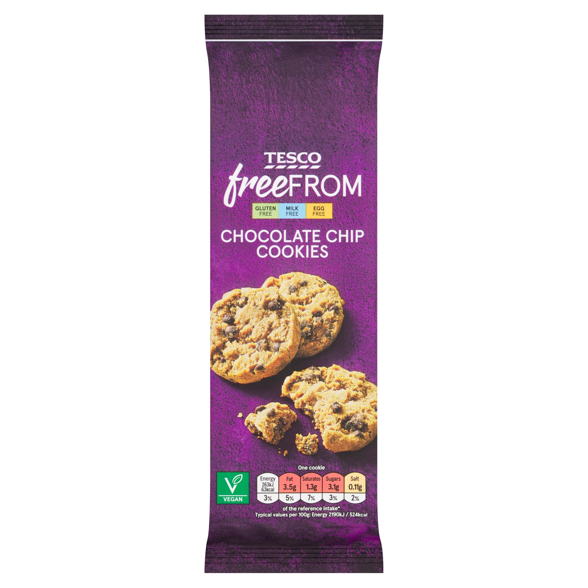 Tesco Free From Choc Chip Cookie 145g