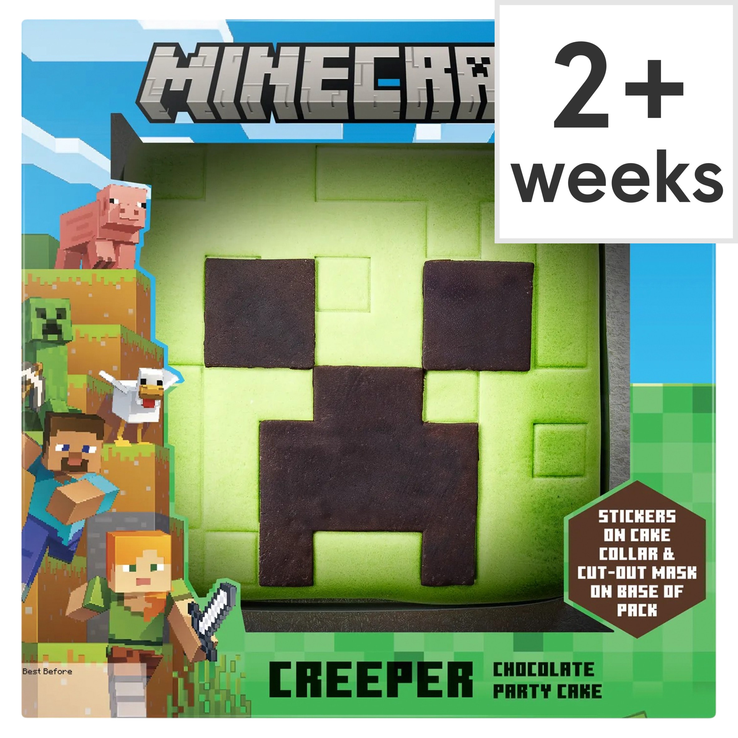 Minecraft Creeper Chocolate Party Cake