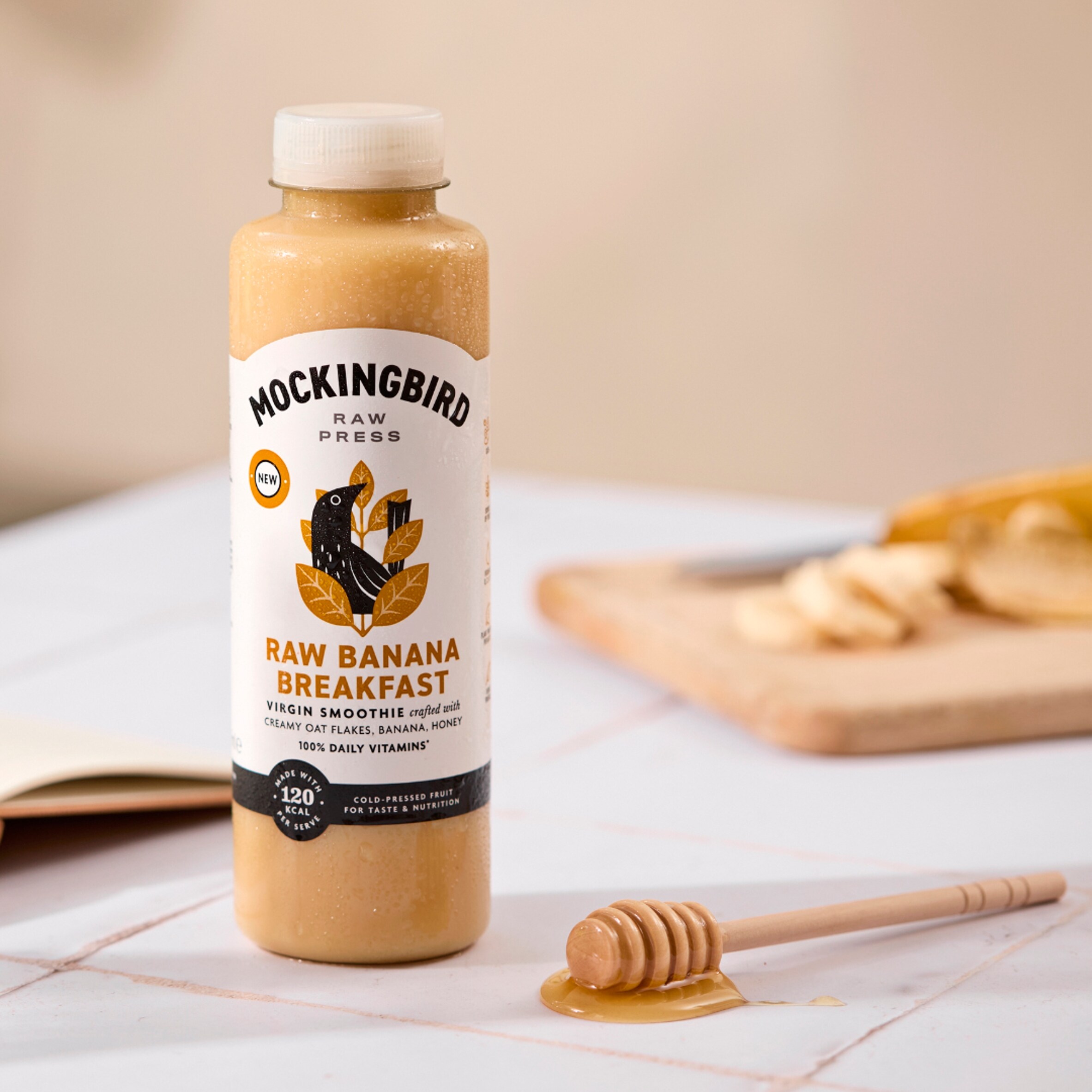 Mockingbird Raw Banana Breakfast Smoothie 500ml thumbnail 2