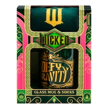 Wicked Green Glass Mug & Socks Christmas Gift Set