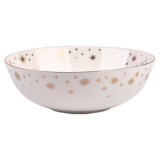F&F Home gold star serve bowl
