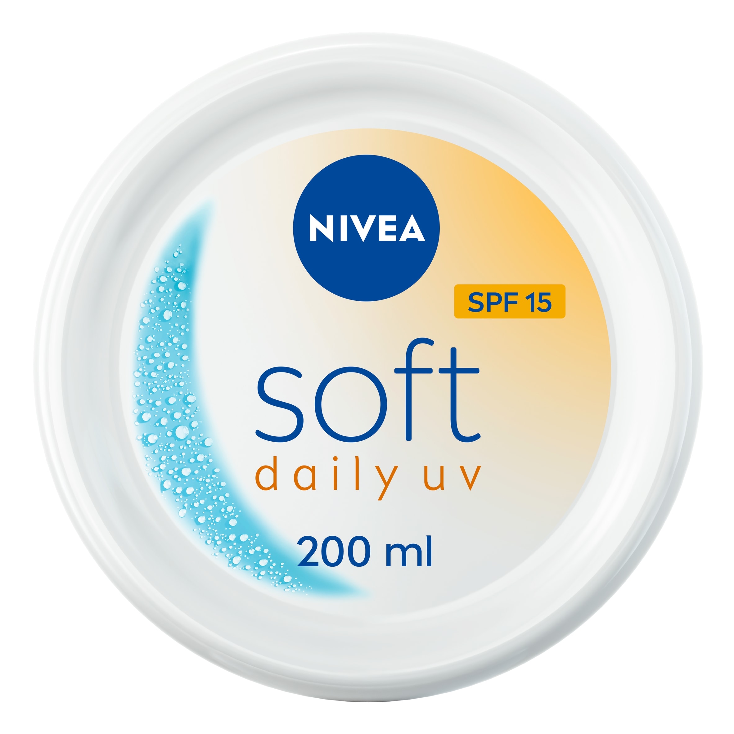 NIVEA Soft Daily UV Moisturiser for Face Hand & Body SPF15 200ml