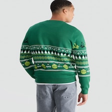 The Grinch Knitted Christmas Jumper in Green thumbnail 3