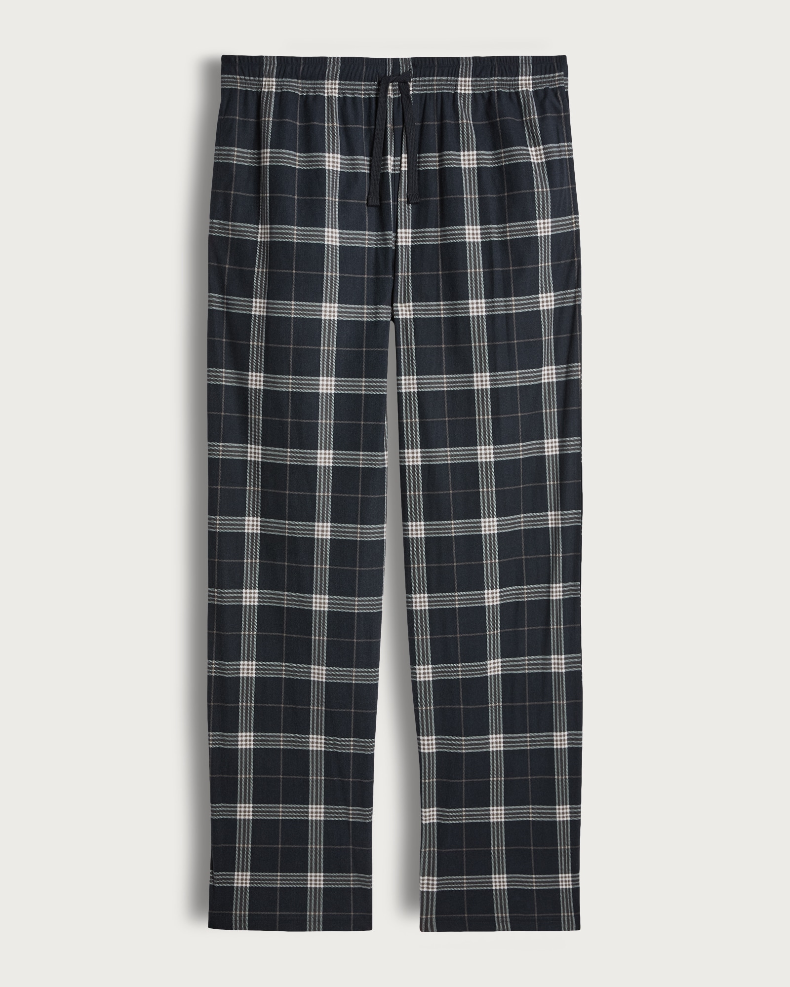 F&F Check Print Fleece Pyjama Bottoms in Navy thumbnail 4