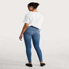 F&F Cotton Blend Contour Skinny Jeans in Navy thumbnail 4