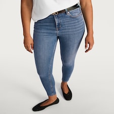 F&F Cotton Blend Contour Skinny Jeans in Navy