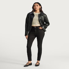 F&F Cotton Blend Contour Skinny Jeans in Black