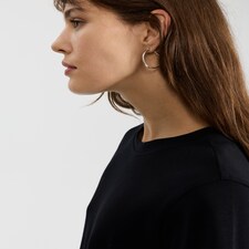 F&F Pure Cotton Heavyweight Crew Neck T-Shirt in Black thumbnail 2