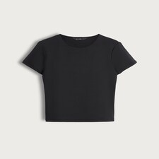 F&F Polyamide Crew Neck Short Sleeved T-Shirt in Black thumbnail 5