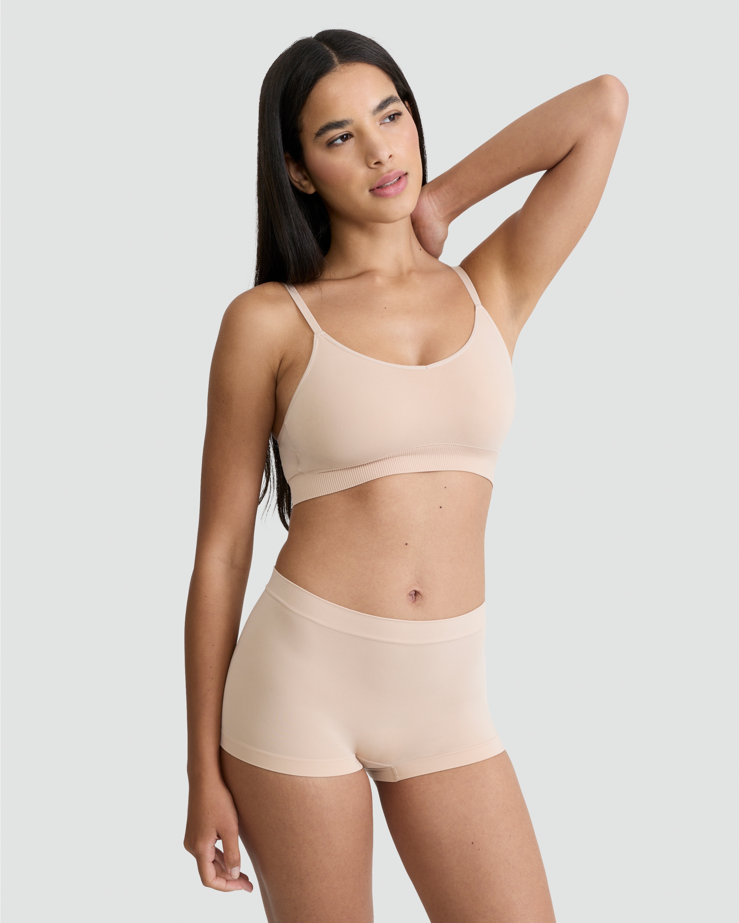 F&F 2-Pack Seamless Boyshorts  in Nude