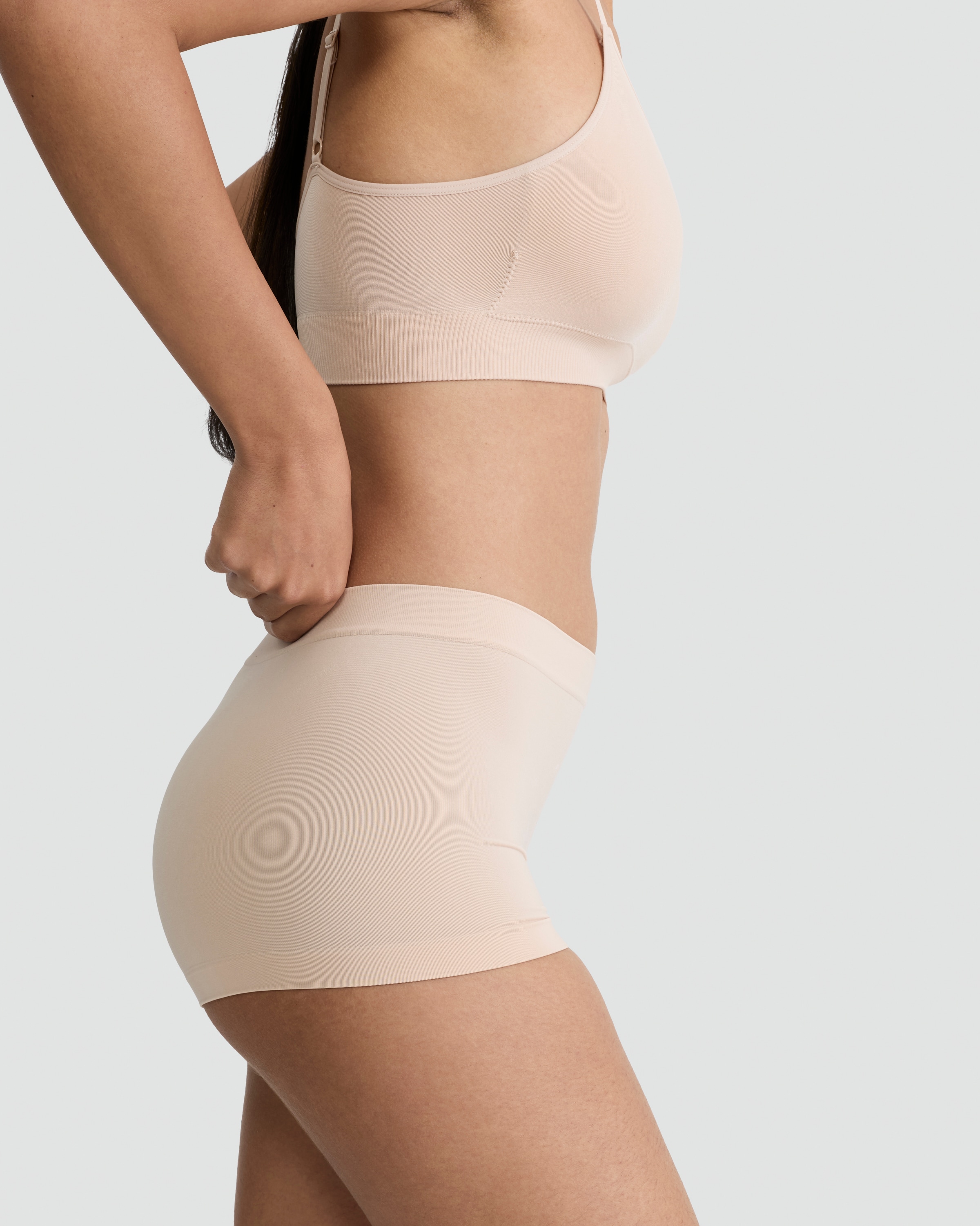 F&F 2-Pack Seamless Boyshorts  in Nude thumbnail 2