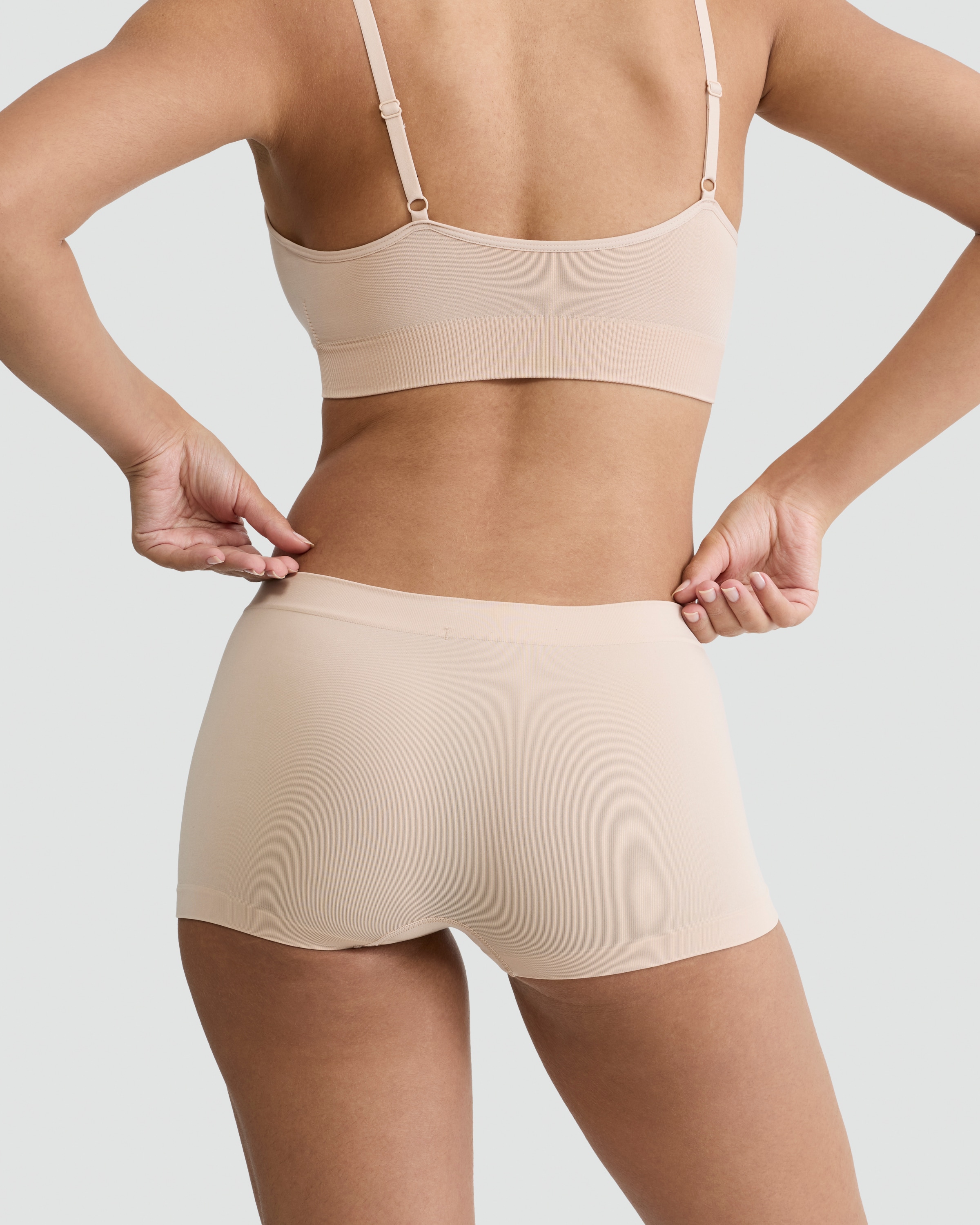 F&F 2-Pack Seamless Boyshorts  in Nude thumbnail 3