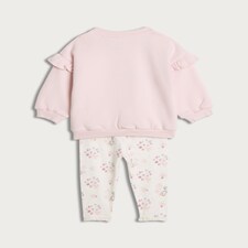 Peter Rabbit Jemima Puddle Duck 2-Piece Cotton Rich Sweatshirt and Leggings Set in Pink thumbnail 2