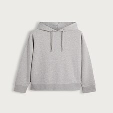 F&F Active Cotton Rich Hooded Sports Sweatshirt in Grey Marl thumbnail 5