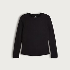 F&F WARMPLUS™ Medium Warmth Long Sleeved Thermal Top in Black thumbnail 2