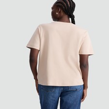 F&F Pure Cotton Heavyweight Crew Neck T-Shirt in Neutral thumbnail 3