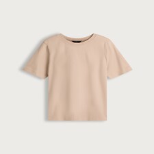 F&F Pure Cotton Heavyweight Crew Neck T-Shirt in Neutral thumbnail 4