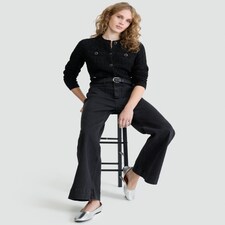 F&F Textured Button Up Cardigan in Black thumbnail 2