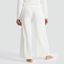 Rise by Zara McDermott Modal Rich Wide Leg Pyjama Bottoms in Cream thumbnail 3