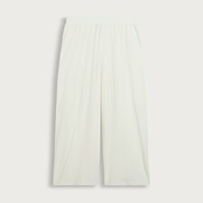 Rise by Zara McDermott Modal Rich Wide Leg Pyjama Bottoms in Cream thumbnail 4
