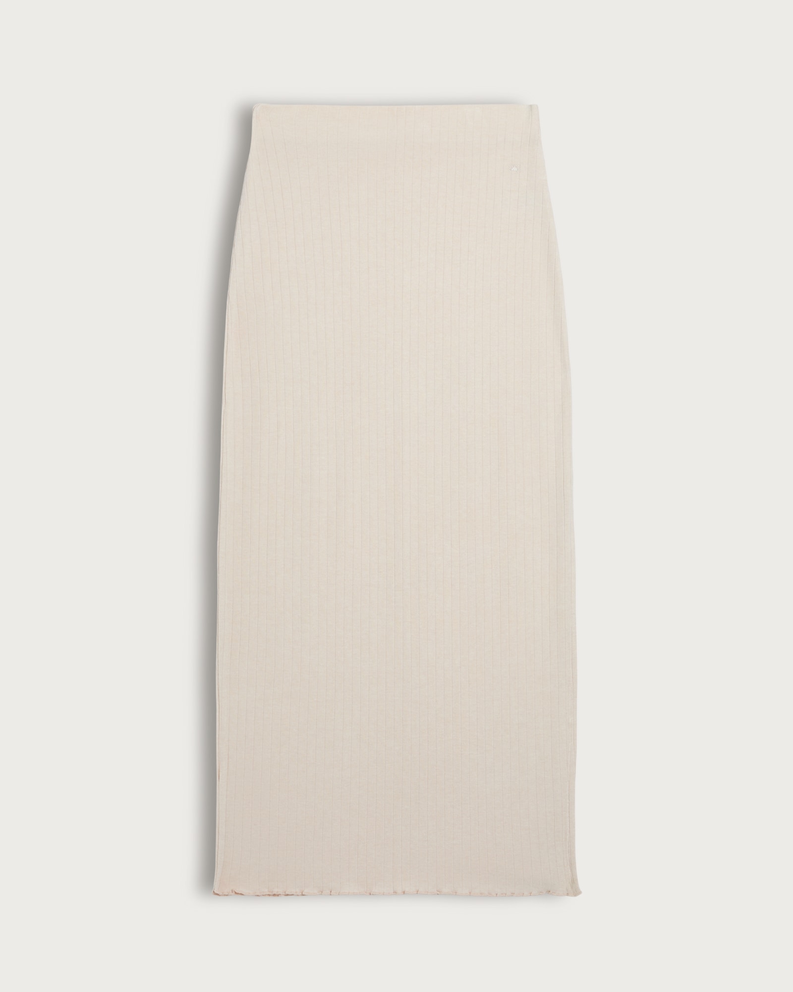Rise by Zara McDermott Ribbed Midi Skirt in Stone thumbnail 4