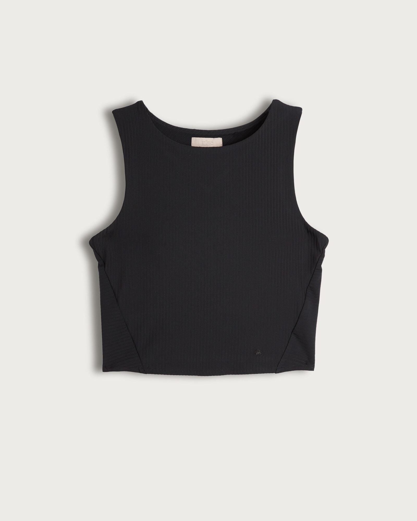 Rise by Zara McDermott Ribbed Sleeveless Loungewear Top in Black thumbnail 2
