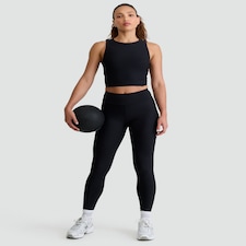 Rise by Zara McDermott Ribbed Elasticated Lounge Bottoms in Black