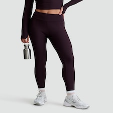 Rise by Zara McDermott Ribbed Elasticated Lounge Bottoms in Purple